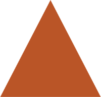 Pumpkin colored triangle representing equitable access to resources